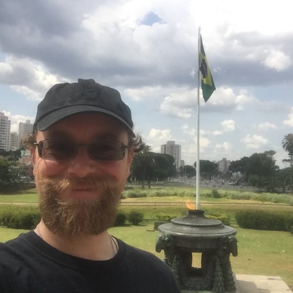 EatPrayGreg.com - Greg and Brazilian Flag